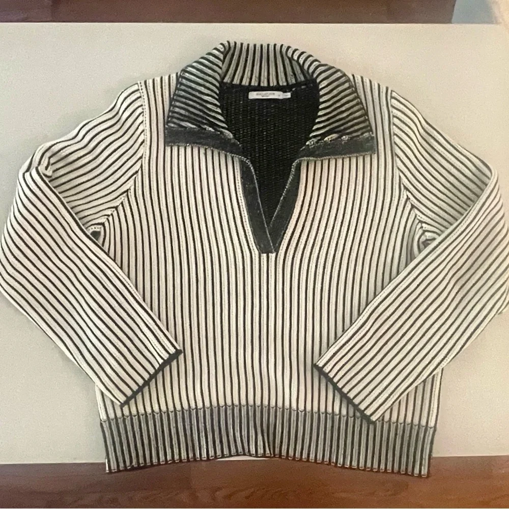 MM Lafleur Black and White Knit Sweater - Picture 2 of 5